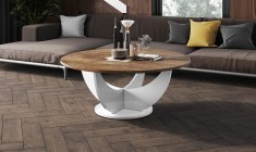 CAPRI 100 round coffee table (high gloss/different colours)